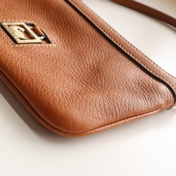 Dooney and Bourke Tan / Brown Leather Wristlet, Handbag, Purse, Wallet - Picture 6 of 13
